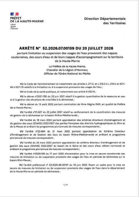 HM Arreté 20072026